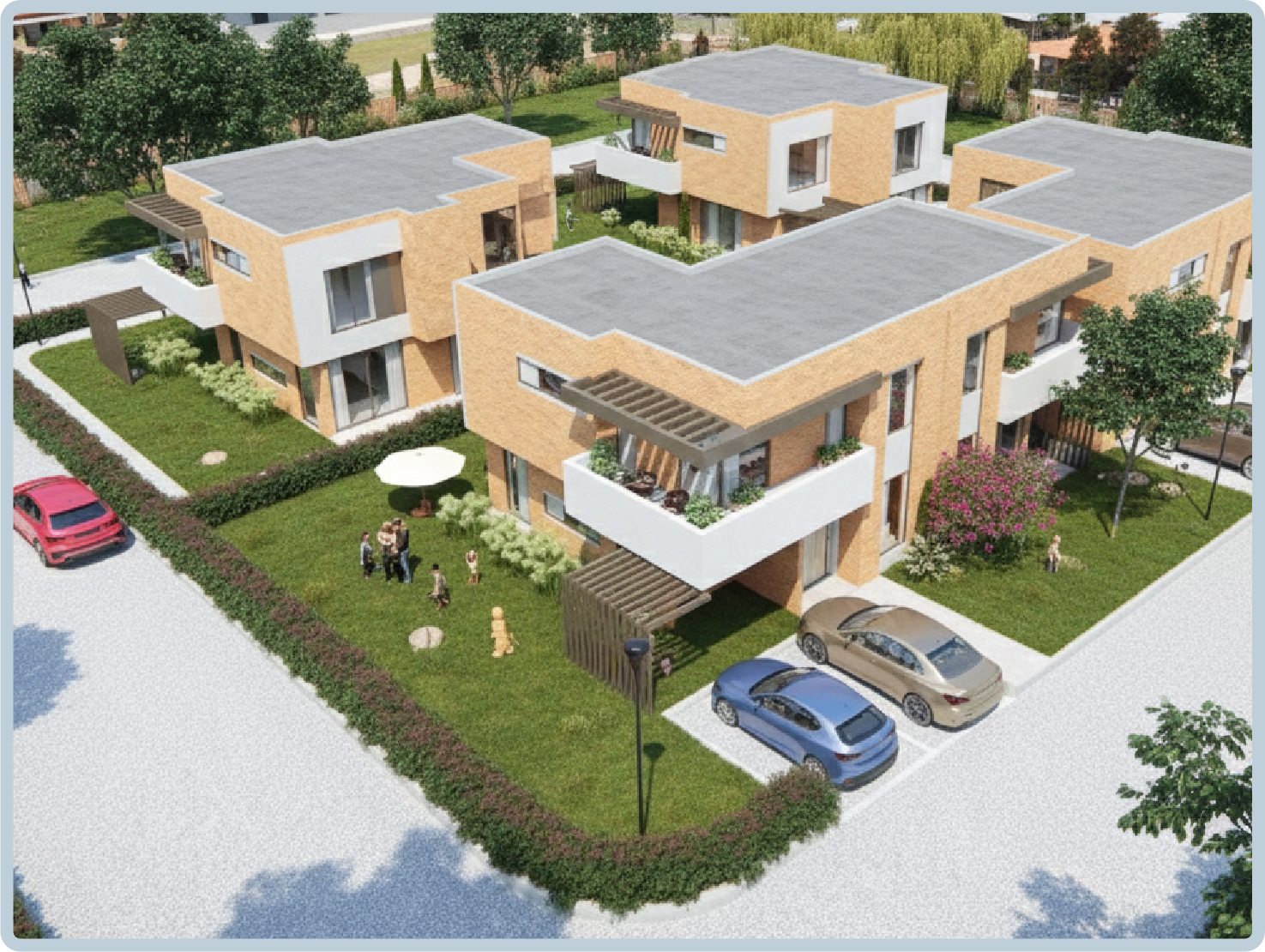 Render frontal Sabú Green Project – Lotes urbanizados con licencia aprobada en Chía